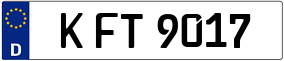 Trailer License Plate